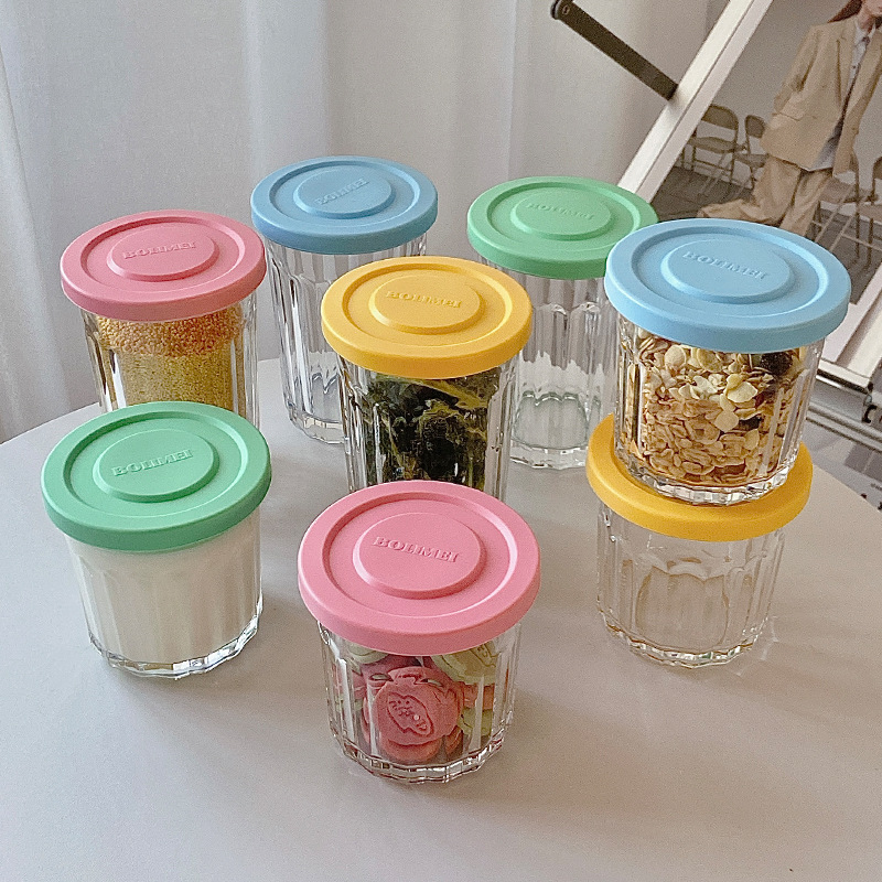 Color Cover Glass Sealed Tank  - Coffee Equipment Organizer 评论和价格