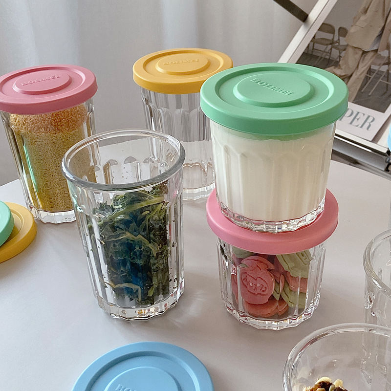 Color Cover Glass Sealed Tank  - Coffee Equipment Organizer 评论和价格