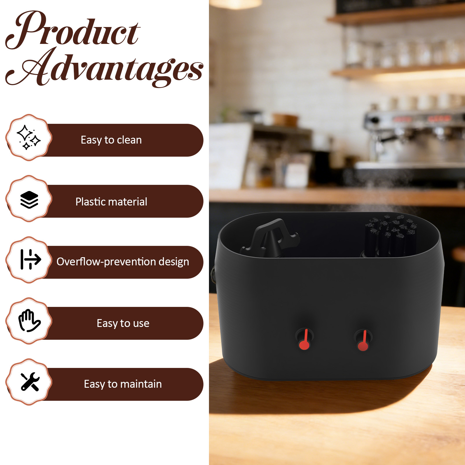 Automatic Knock Box Cleaner El - Coffee Equipment Holder 评论和价格