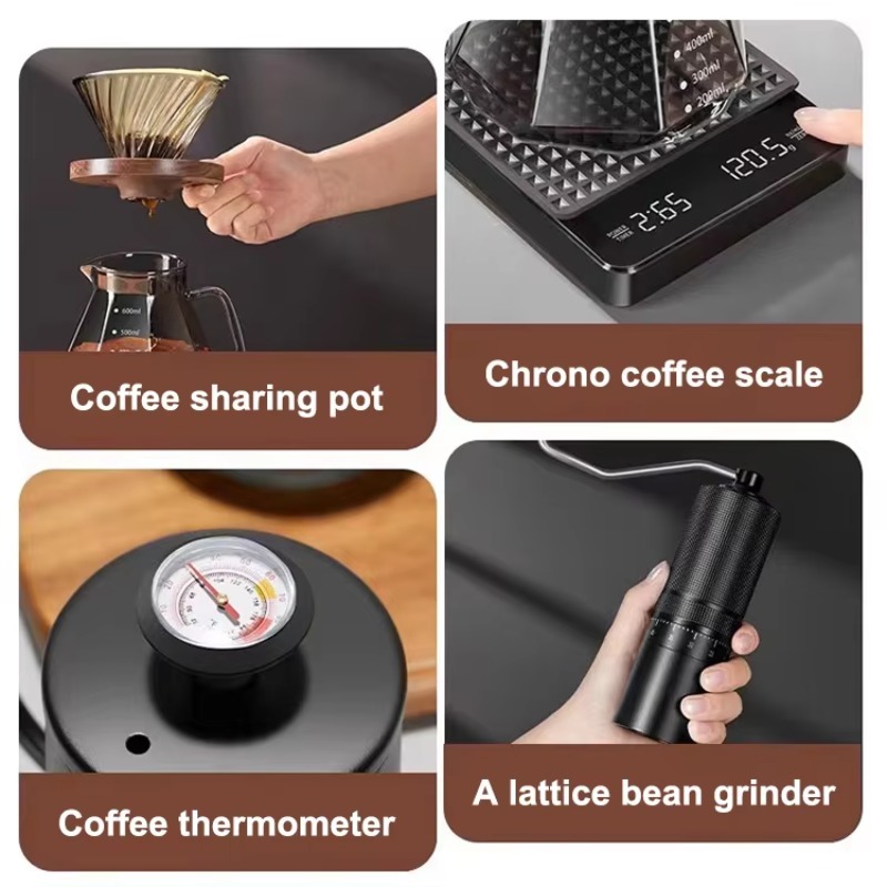 10pcs Travel Coffee Set Manual - Coffee Equipment Kit 评论和价格
